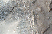 Layering in Wall of Orson Welles Crater