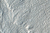 Peanut-Shaped Crater with Glacial Fill