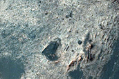 Bedrock on Floor of Crater