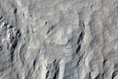 Monitor Steep Slopes of Recent Crater