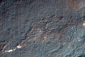 Modified Crater South of Coprates Chasma