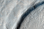 Layered Features near Mounds in Northern Mid-Latitudes