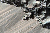 Bedrock Exposures in Aurorae Chasma