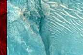 Subsurface Layers Exposed in Nili Fossae Trough
