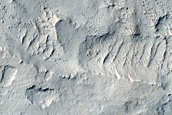 Landforms North of Medusae Fossae