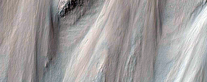Slope Features in Ius Chasma