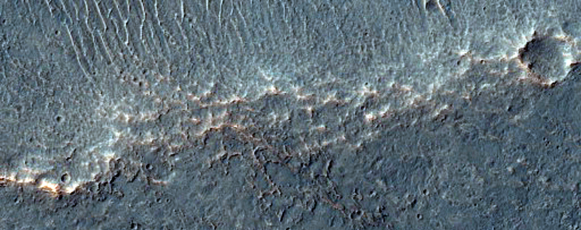 Grabens and Ridge South of Melas Chasma
