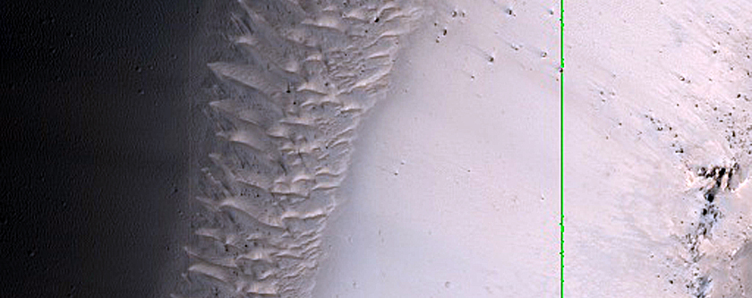 Valley Breaching Gale Crater Rim