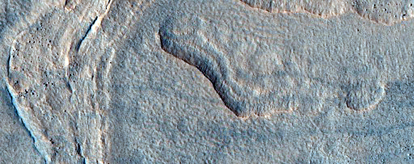 Crater with Lobate Infilling
