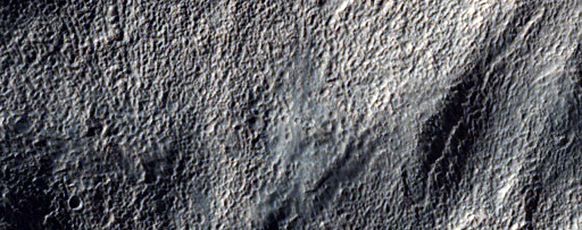 Flow Deposits Associated with 6-Kilometer Crater near Hadriaca Patera