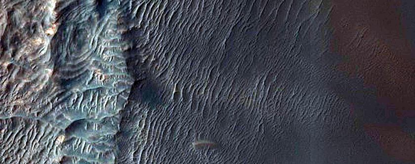 Bedform Change Detection in Juventae Chasma