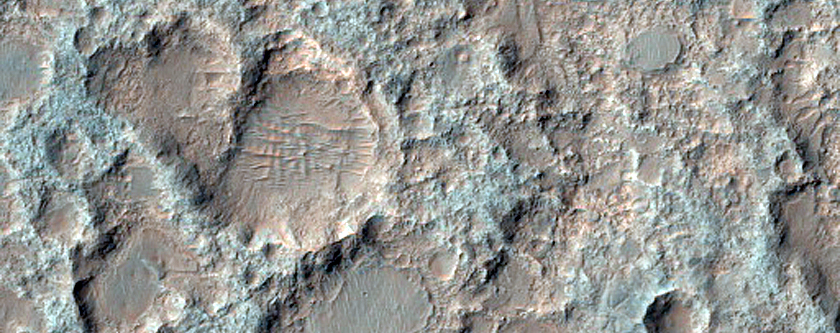 Bedrock in Ladon Vallis Basin