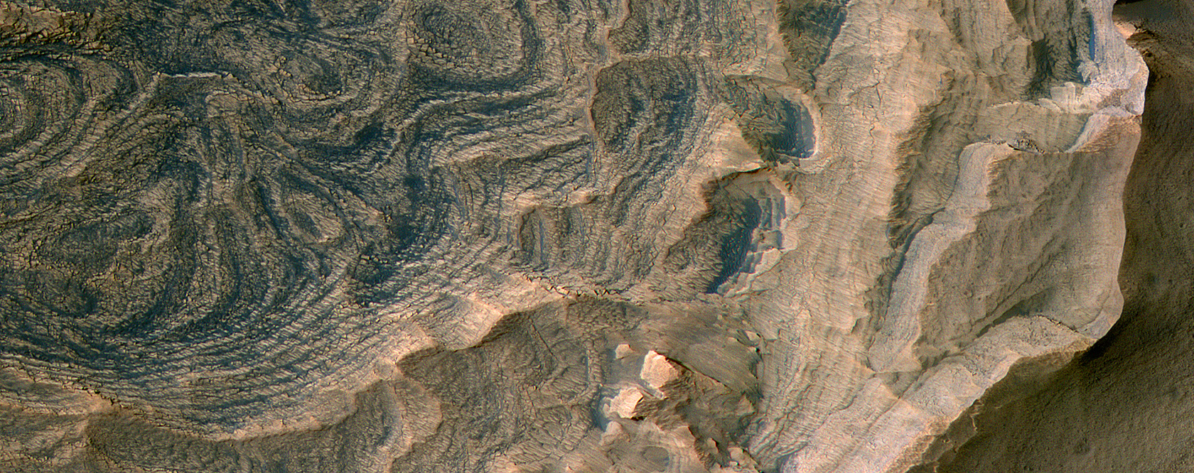 Layered Sedimentary Rocks in Candor Chasma