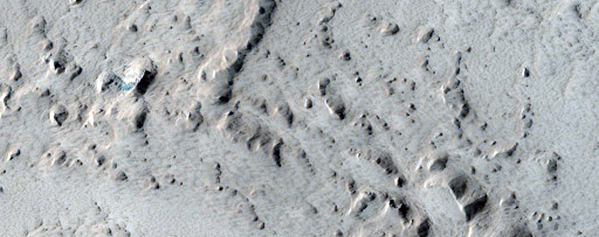 Features in Echus Chasma