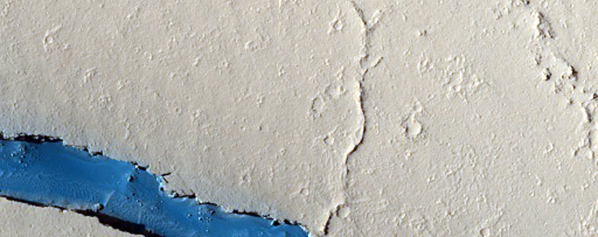 Possible Rock Falls on Steep Slopes in Cerberus Fossae