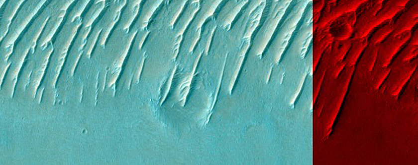 Crater East of Huygens Crater