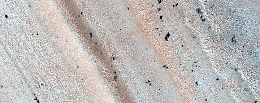 Pits on Mound of North Polar Layered Deposits