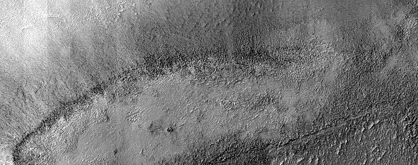 Possible Lobate Debris Apron in Northwest Hellas Planitia