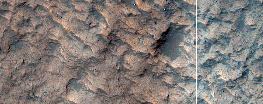 Layered Bedrock in Northeast Hellas Region
