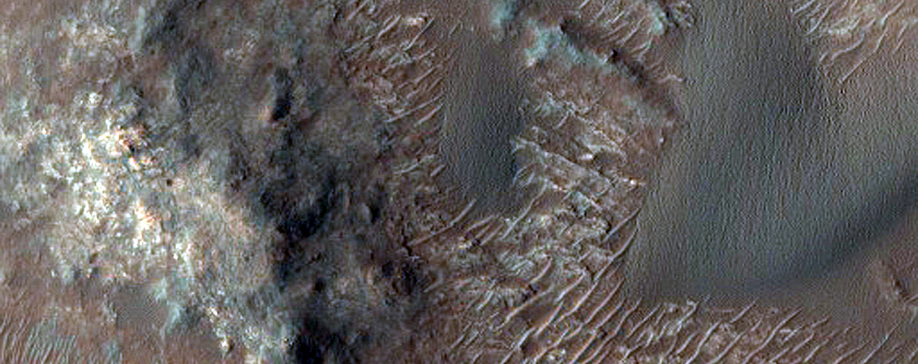 Star and Barchan Dune Monitoring near Tyrrhena Terra