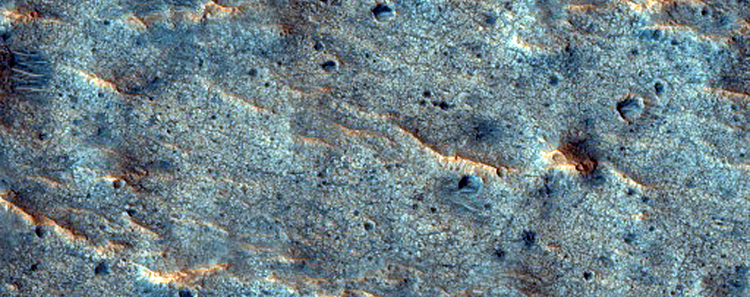 Fluvial Sinuous Ridge near Oxia Planum