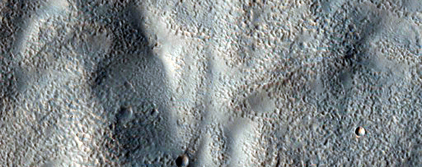 Channel and Ridge near Reull Vallis
