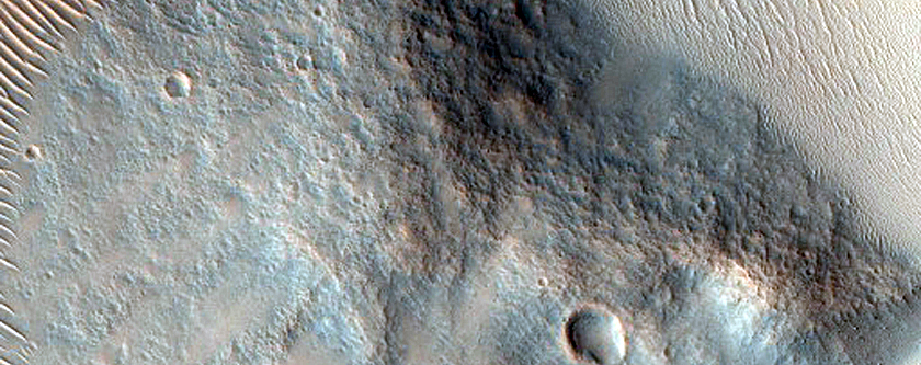 Impact Crater in Libya Montes