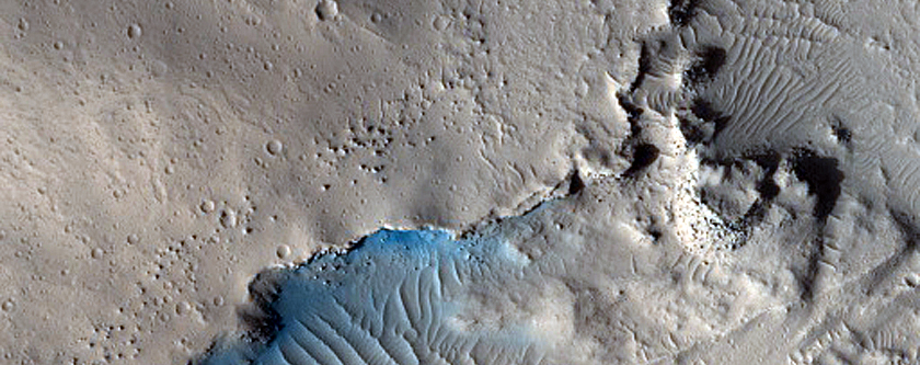 Constriction in Kasei Valles