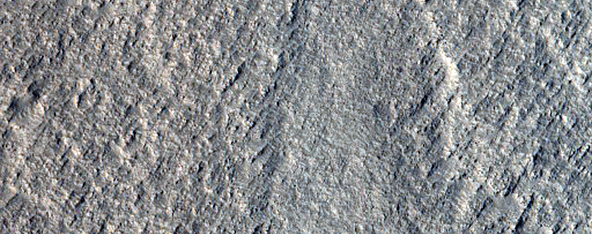 Landforms West of Gale Crater