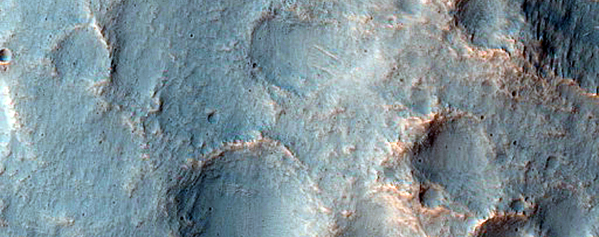 Channel along Edge of Crater