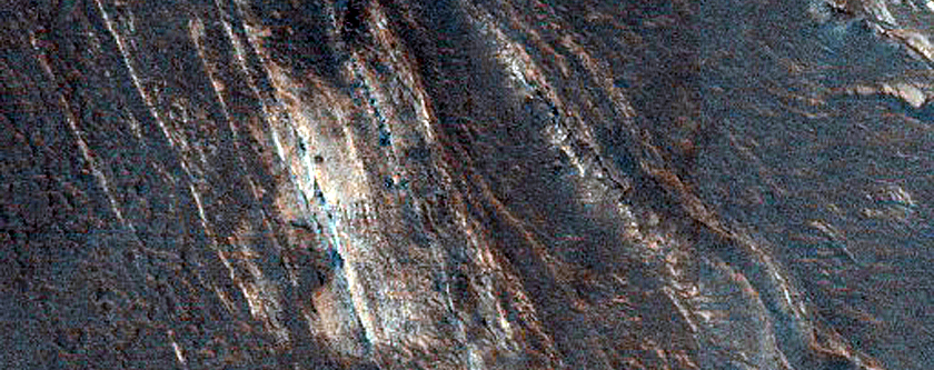 Exposure of Layered Sequence in Terby Crater