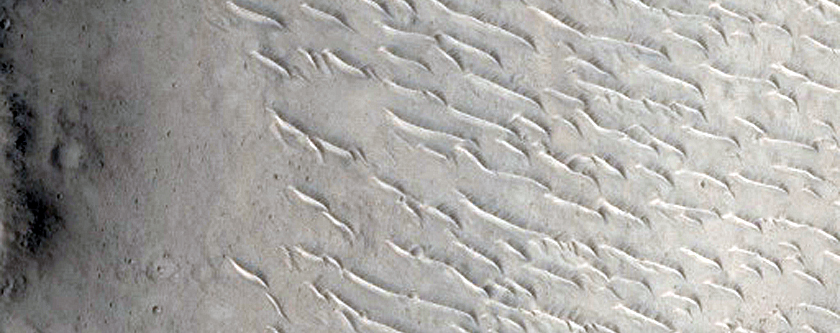 Outflow Close to Chia Crater