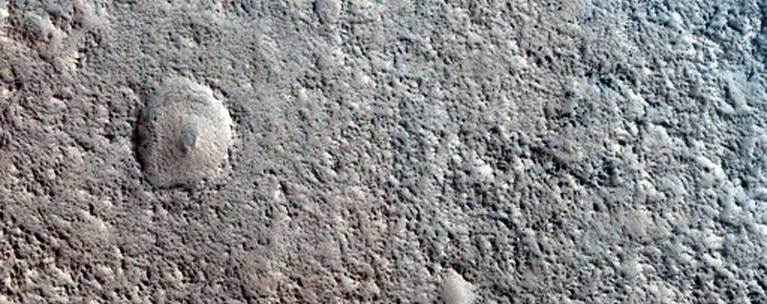 Sinuous Features in Moreux Crater