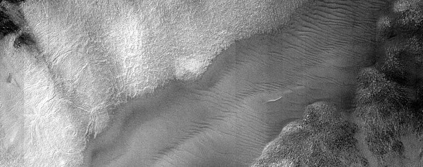 Pit near Central Peak of Barnard Crater