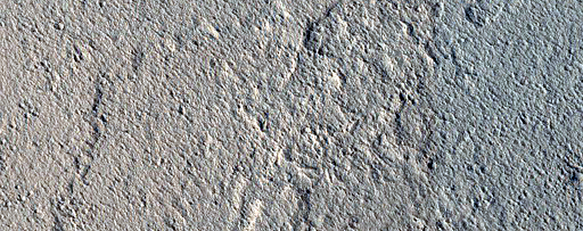 Possible Rock Falls on Steep Slopes in Cerberus Fossae