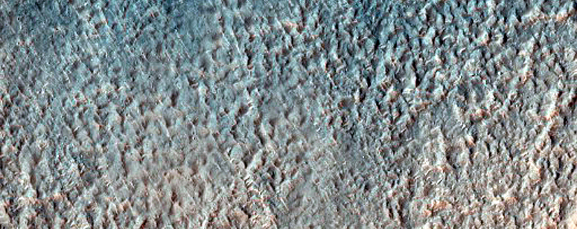 Deltaic Deposit West of Newton Crater
