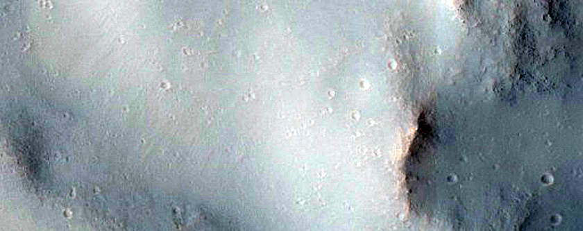 Fresh Crater on Highland Plateau