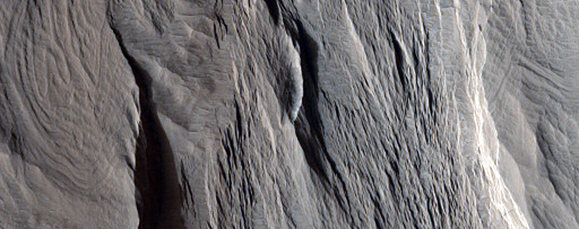 Exposed Layers in Medusae Fossae Formation
