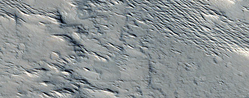 Terrain between Lycus Sulci and Gordii Dorsum
