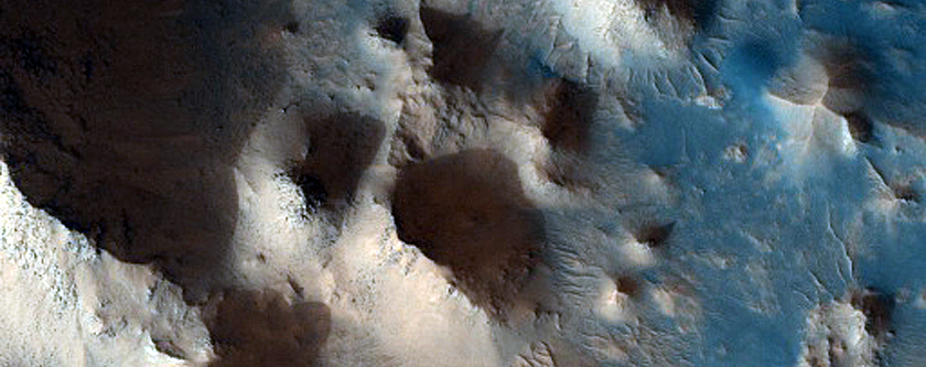 Dunes in Crater North of Antoniadi Crater