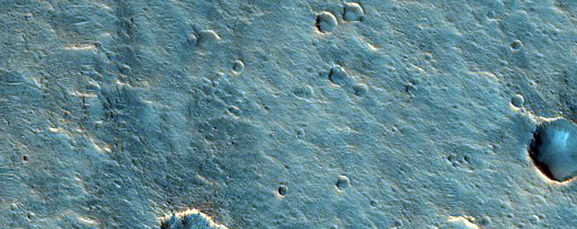 Clay-Rich Mound in Eroded Plateau