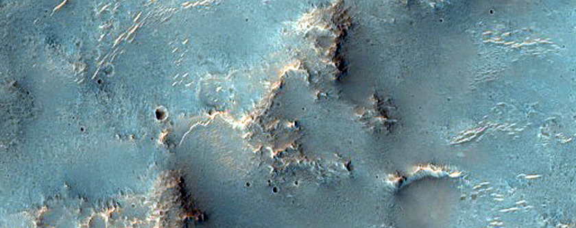 Valleys near Huygens Crater