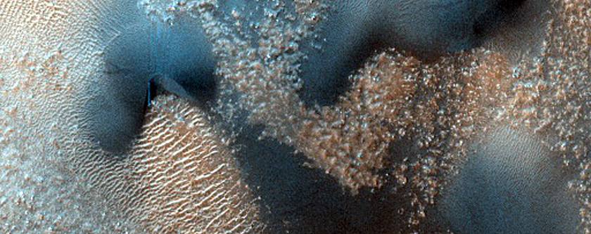 Dune Monitoring in Renaudot Crater