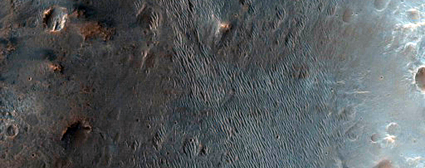 Terraces in Ladon Vallis