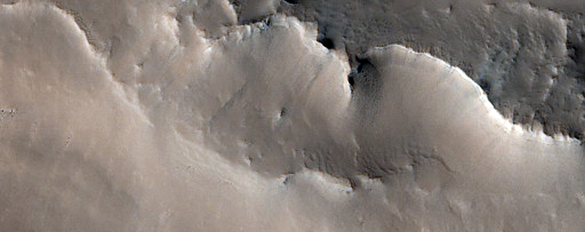 Layers in Wall of Auqakuh Vallis