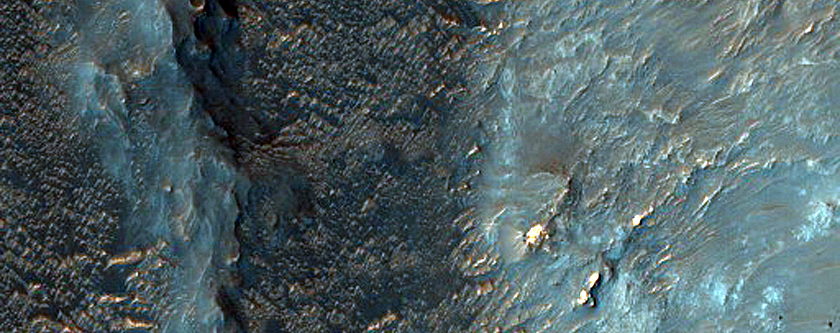 Fan Apex on Holden Crater Rim