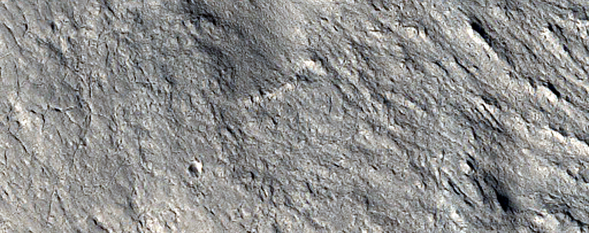 Ejecta of Well-Preserved Crater