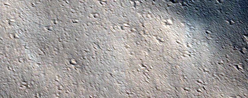 Deposits near Olympus Mons Basal Scarp