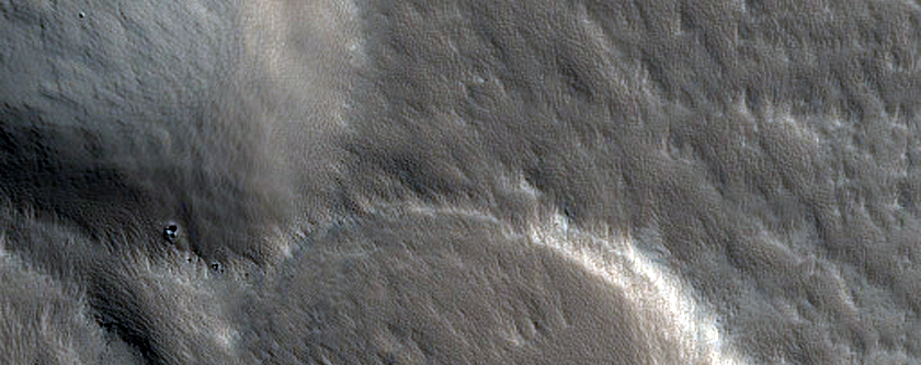 Regolith Textures in Olympus Mons