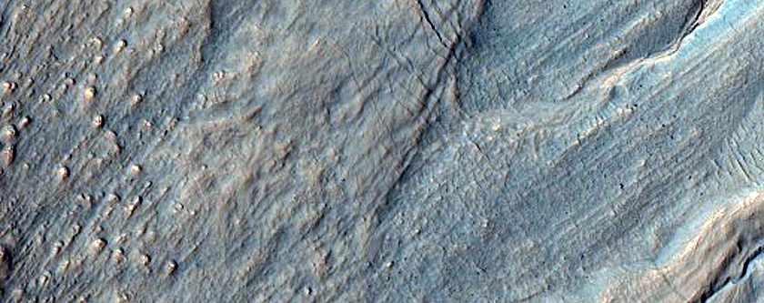 Gullied Crater Slope